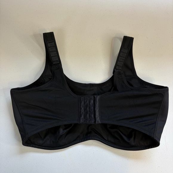 Wacoal Simone Underwire Unpadded Sports Bra Black size 40H Workout Gym 855170 - Picture 5 of 8
